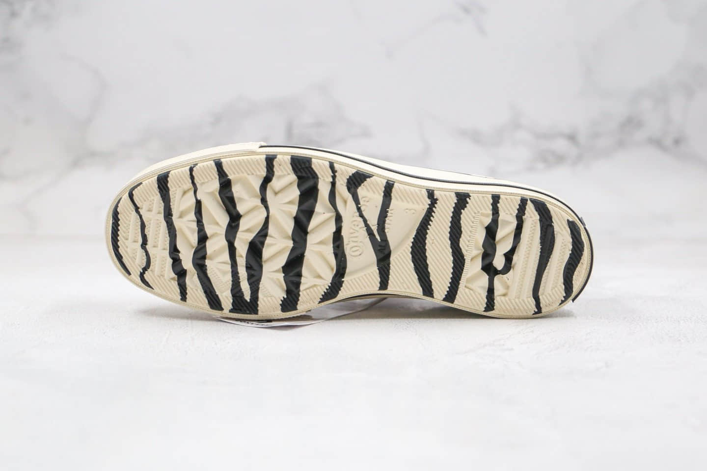 匡威Converse Archive Print Chuck 1970s公司级版本低帮板鞋斑马纹白黑正确蓝底 货号:167811C