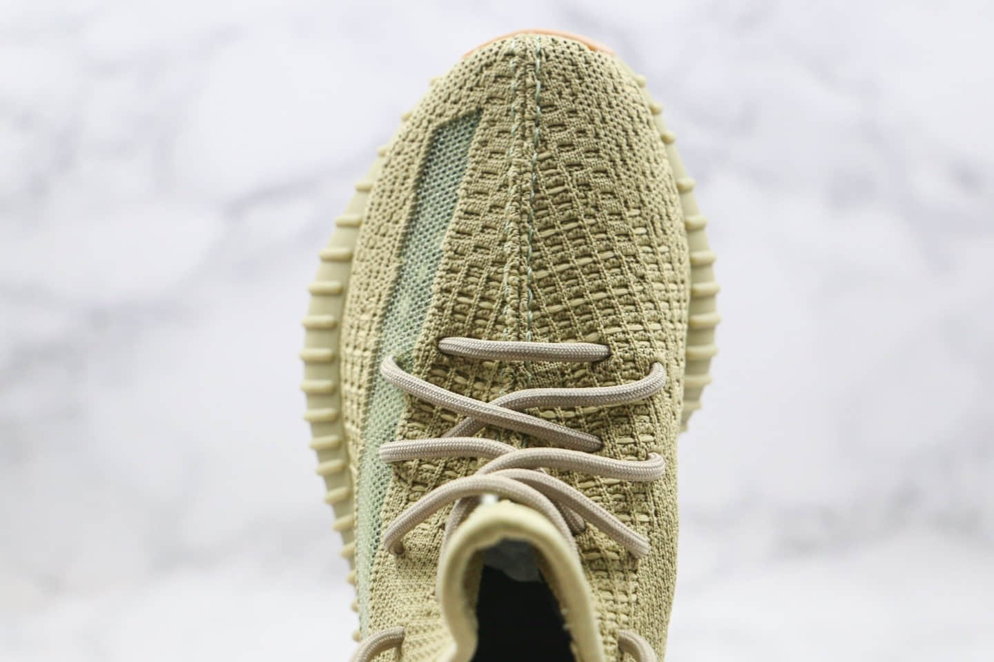 阿迪达斯adidas YEEZY BOOST 350 V2 Sulfur公司级版本椰子350v2硫磺抹茶配色爆米花跑鞋 货号:FY5346