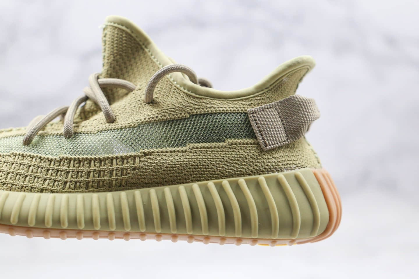阿迪达斯adidas YEEZY BOOST 350 V2 Sulfur公司级版本椰子350v2硫磺抹茶配色爆米花跑鞋 货号:FY5346