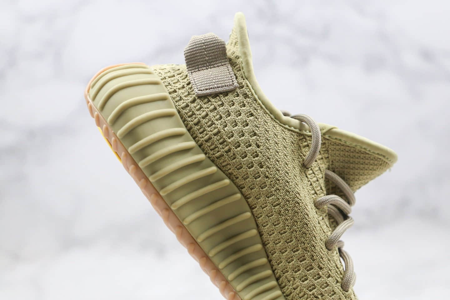 阿迪达斯adidas YEEZY BOOST 350 V2 Sulfur公司级版本椰子350v2硫磺抹茶配色爆米花跑鞋 货号:FY5346