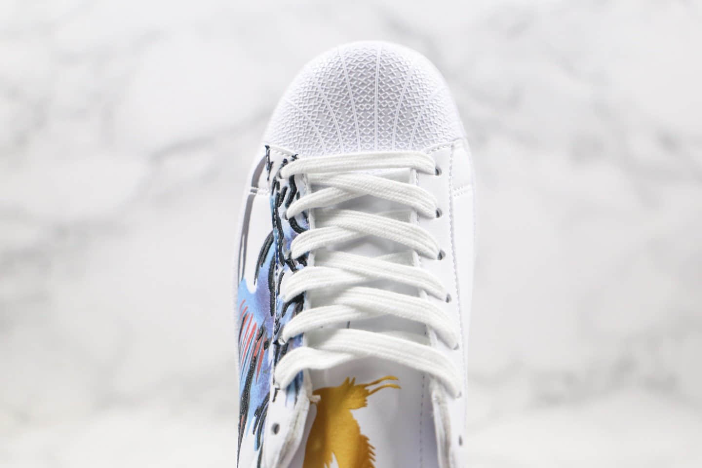 阿迪达斯Adidas Superstar II Chinese New Year纯原版本三叶草贝壳头仙鹤白彩瑞兽仙鹤呈祥配色原盒原标 货号:FW5351