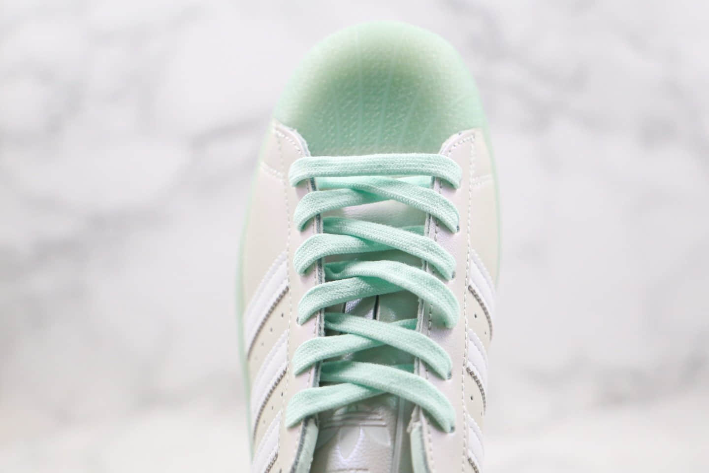 阿迪达斯adidas AD Originals SUPERSTAR W公司级版本贝壳头半拖糖果绿原数据开发原材打造 货号:FX2755