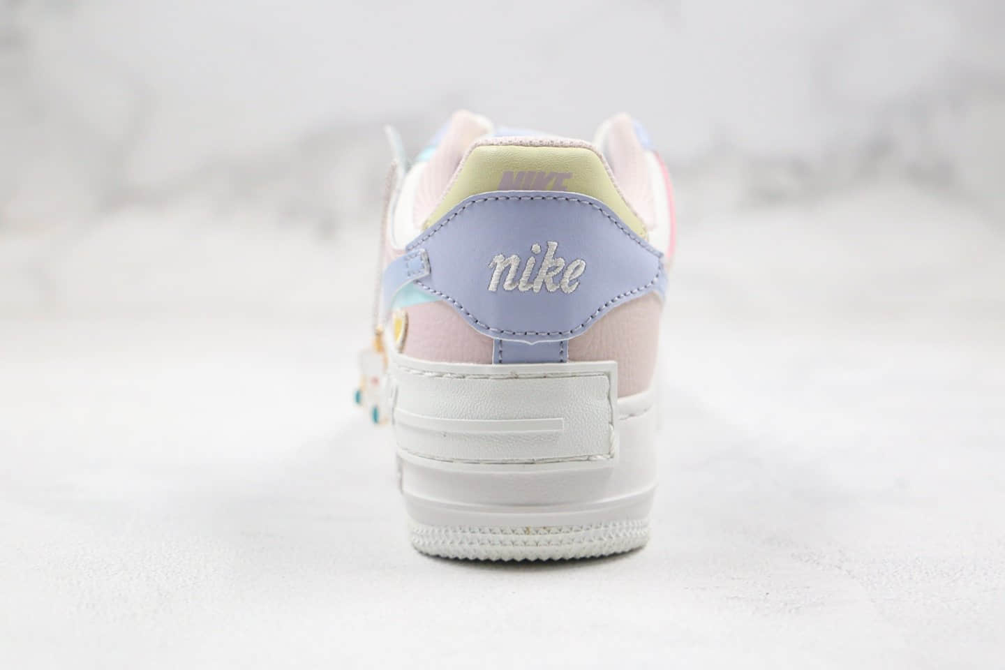 耐克Nike WMNS Air Force 1 Shadow纯原版本低帮空军一号马卡龙紫罗兰配色原档案数据开发 货号：CI0919-106