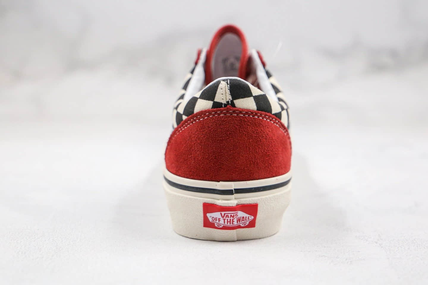 万斯Style 36 Cecon SF公司级版本半月包头棋盘格子橘蓝条 货号:VN0A3DZ3VTZ