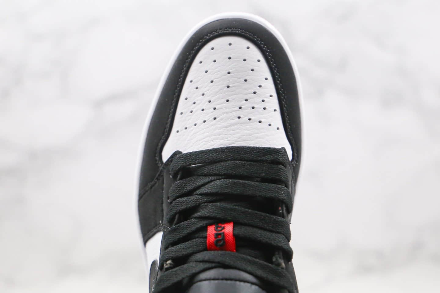 乔丹Air Jordan 1 Low纯原版本低帮AJ1黑红脚趾原鞋开模原厂皮料 货号:553558-116