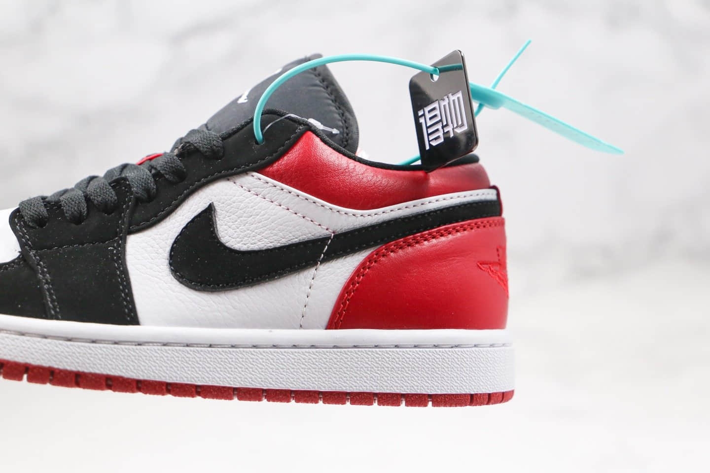 乔丹Air Jordan 1 Low纯原版本低帮AJ1黑红脚趾原鞋开模原厂皮料 货号:553558-116