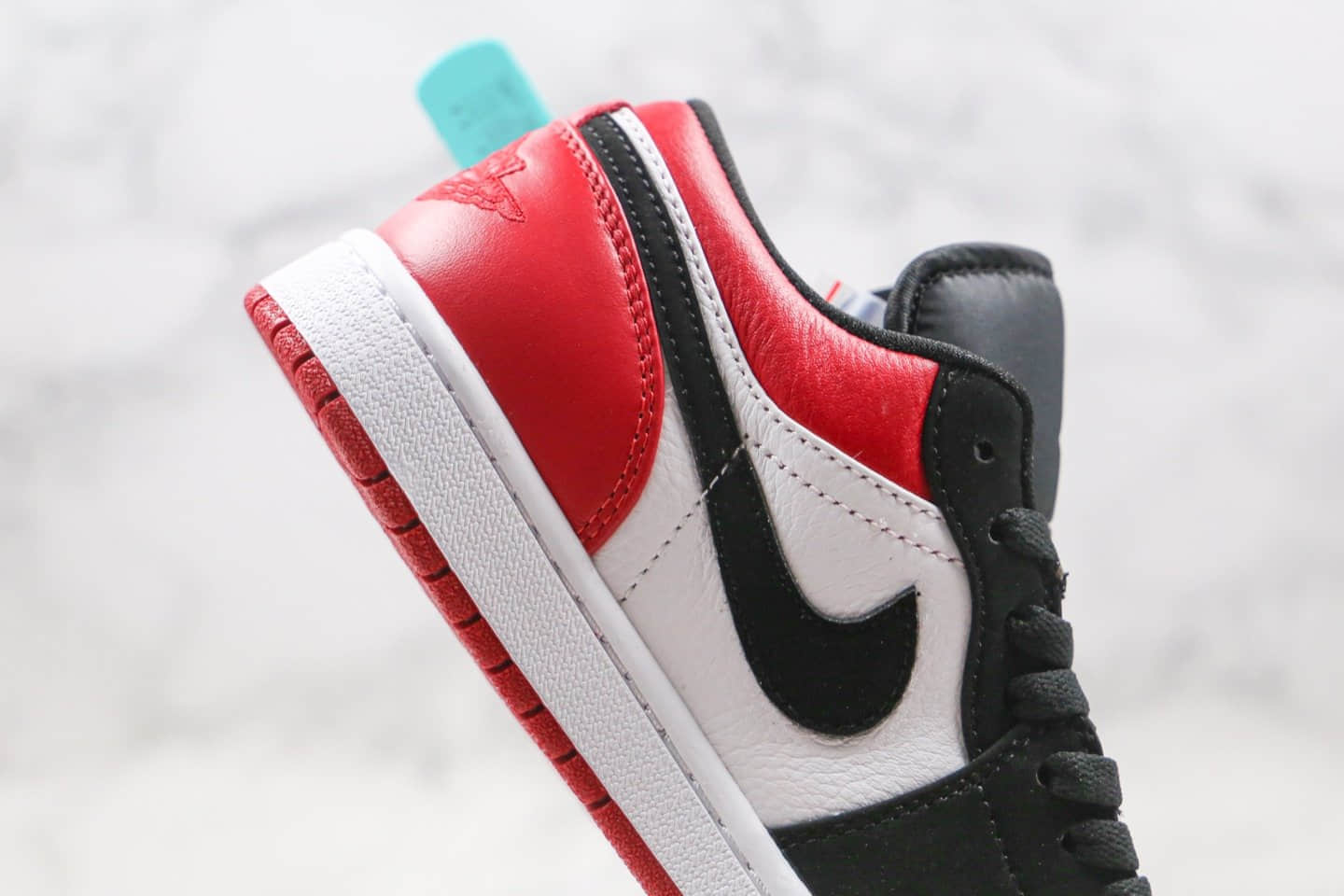 乔丹Air Jordan 1 Low纯原版本低帮AJ1黑红脚趾原鞋开模原厂皮料 货号:553558-116