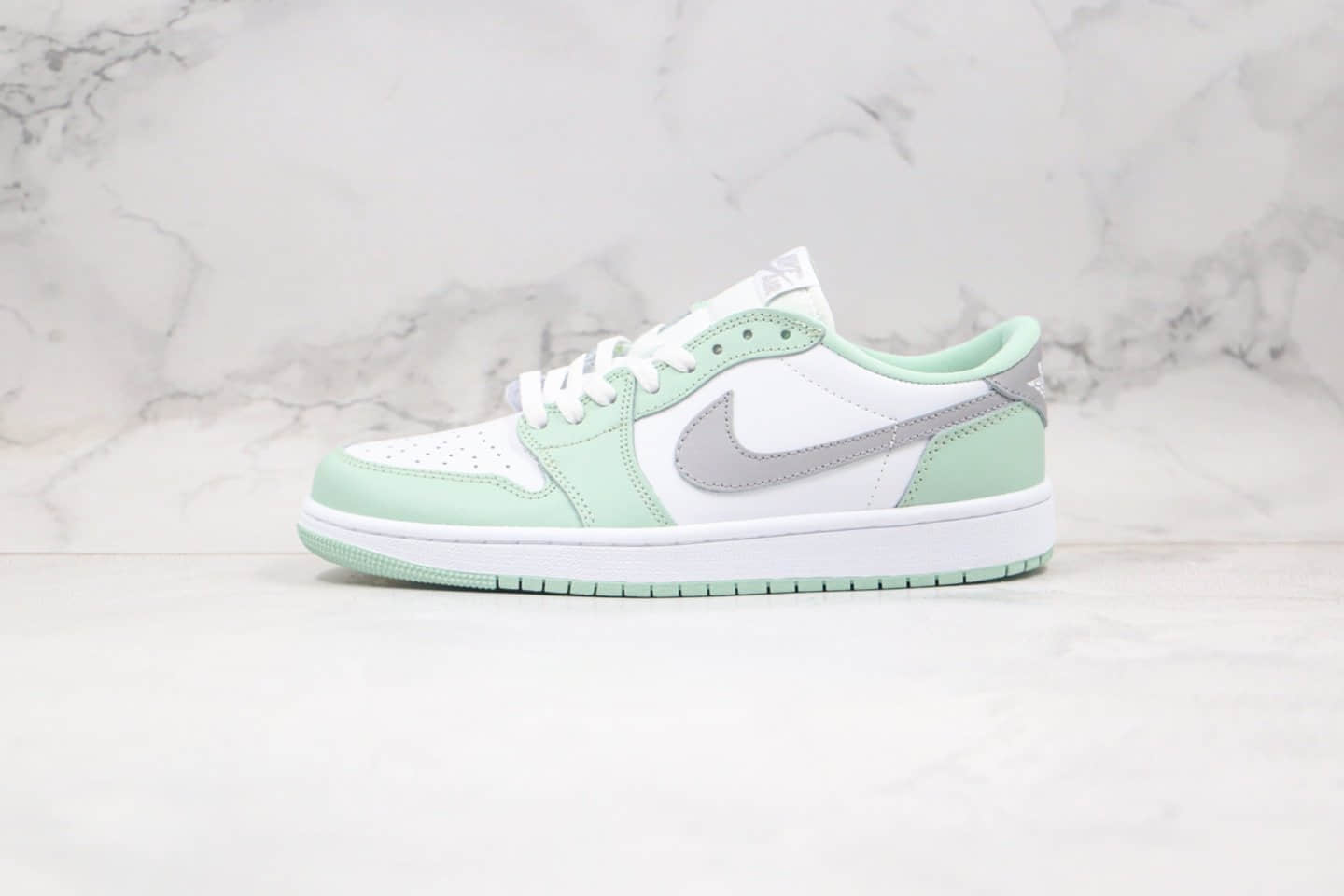 乔丹Air Jordan1 LoW OG NeutralGrey纯原版本低帮AJ1薄荷绿灰色内置气垫区别市面通货版本 货号：CZ0790-100