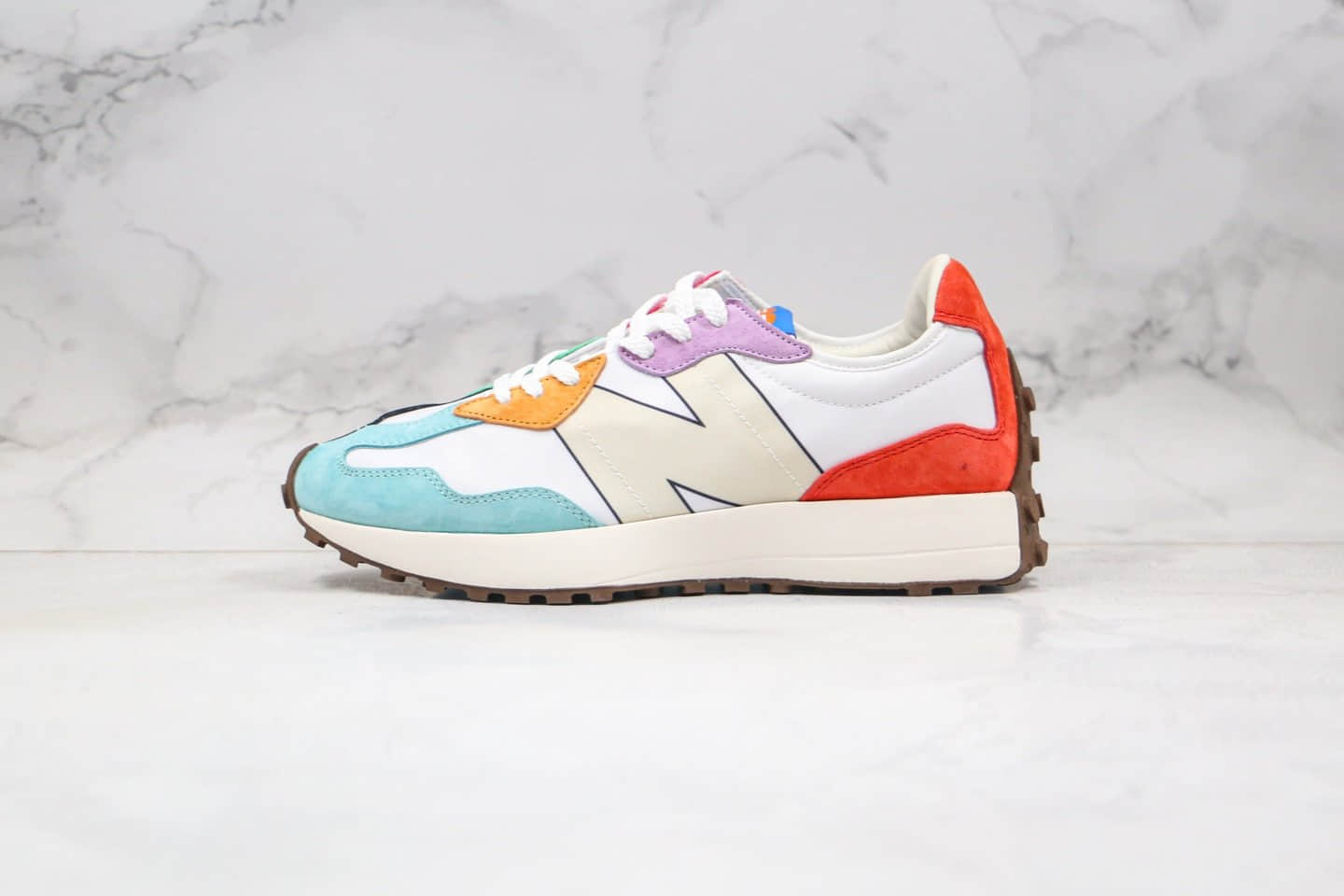 新百伦New Balance 327纯原版本复古慢跑鞋NB327彩虹色原档案数据开发 货号:WS327PRD