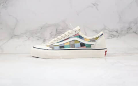 万斯VANS ulzzang supstorm联名款公司级版本低帮半月包头彩虹格子硫化板鞋原楦头纸板打造 型号:AS48