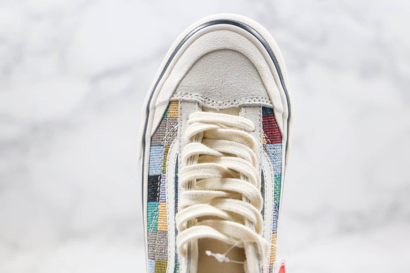 万斯VANS ulzzang supstorm联名款公司级版本低帮半月包头彩虹格子硫化板鞋原楦头纸板打造 型号:AS48