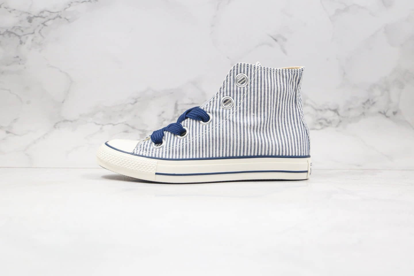 匡威Converse Chuck70公司级版本高帮条纹蓝色镭射丝带硫化板鞋原档案数据开发 货号:560995C