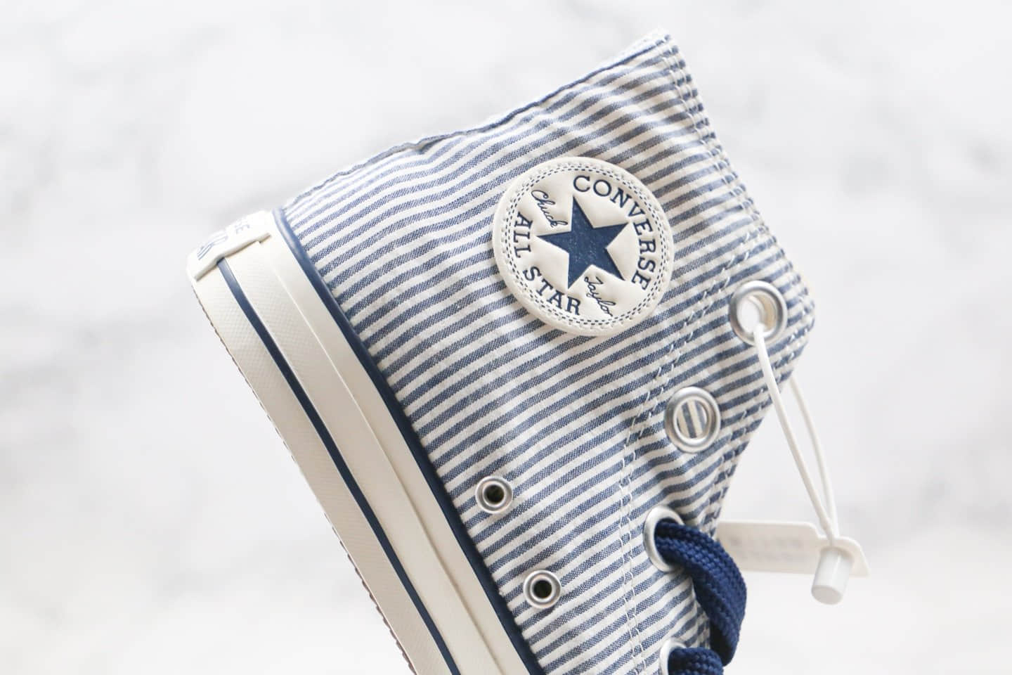 匡威Converse Chuck70公司级版本高帮条纹蓝色镭射丝带硫化板鞋原档案数据开发 货号:560995C