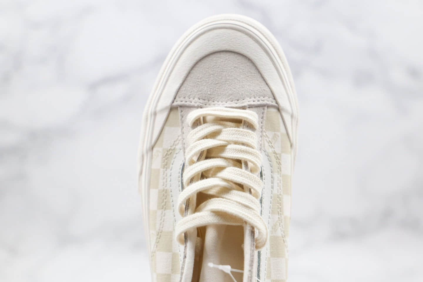 万斯Vans Style 36 Decon SF公司级版本权志龙同款棋盘格米白半月包头杀人鲸硫化板鞋内置钢印 型号:QQ14