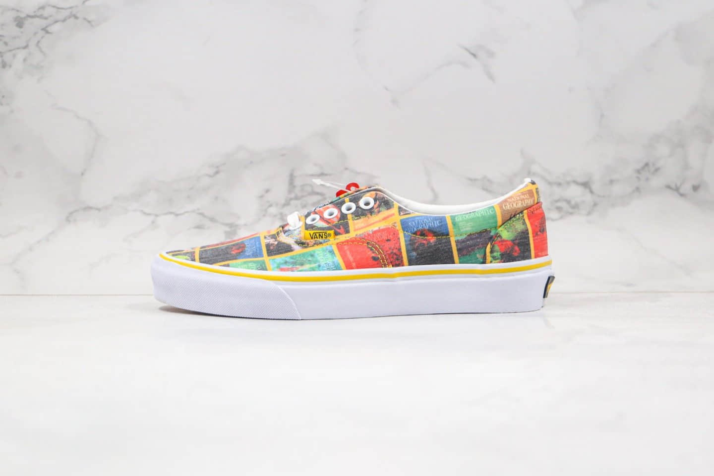 万斯Vans Era x National Geographic公司级版本国家地理联名款彩色杂志封面印花配色原楦头纸板打造 货号:VNOA4U39WJZ