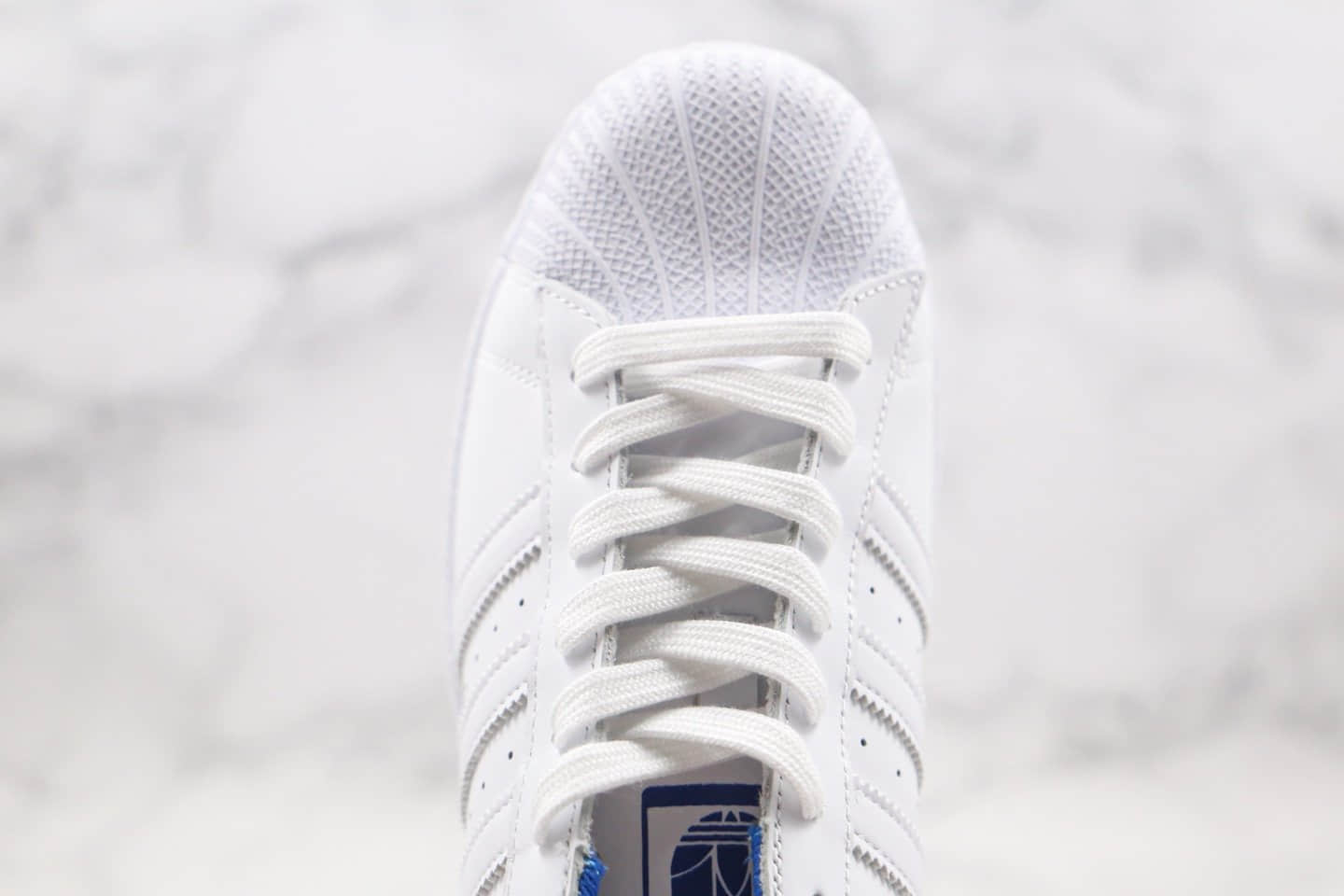 阿迪达斯Adidas Superstar纯原版本三叶草贝壳头板鞋皇家蓝配色原档案数据开发 货号:FV2826