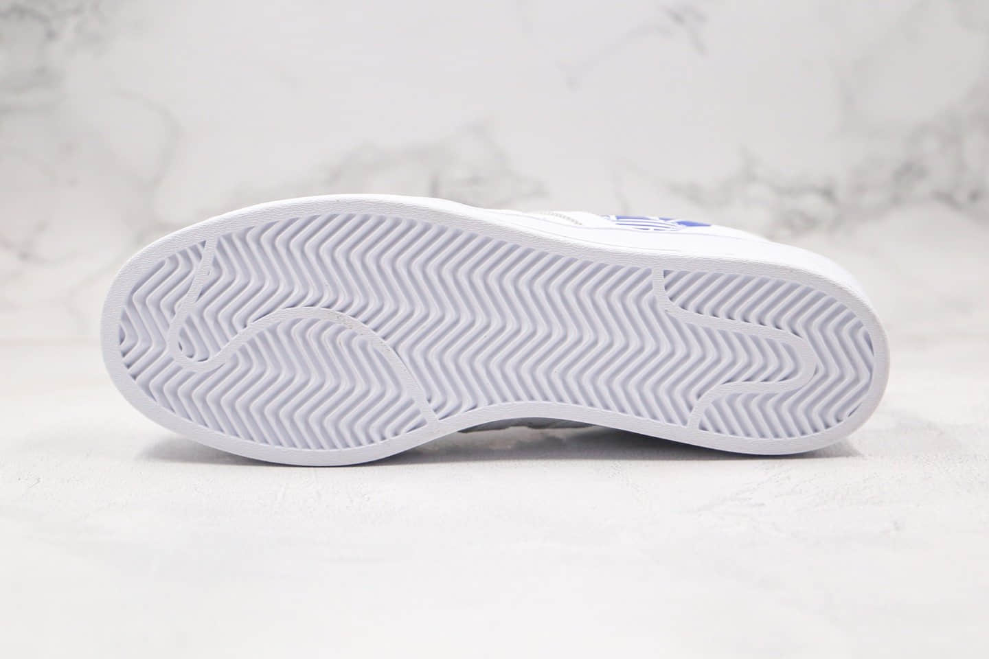 阿迪达斯Adidas Superstar纯原版本三叶草贝壳头板鞋皇家蓝配色原档案数据开发 货号:FV2826