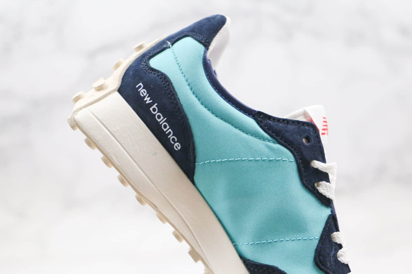新百伦New Balance 327纯原版本复古慢跑鞋NB327湖水蓝配色原盒原标区别市面通货版本 货号:WS327CPA