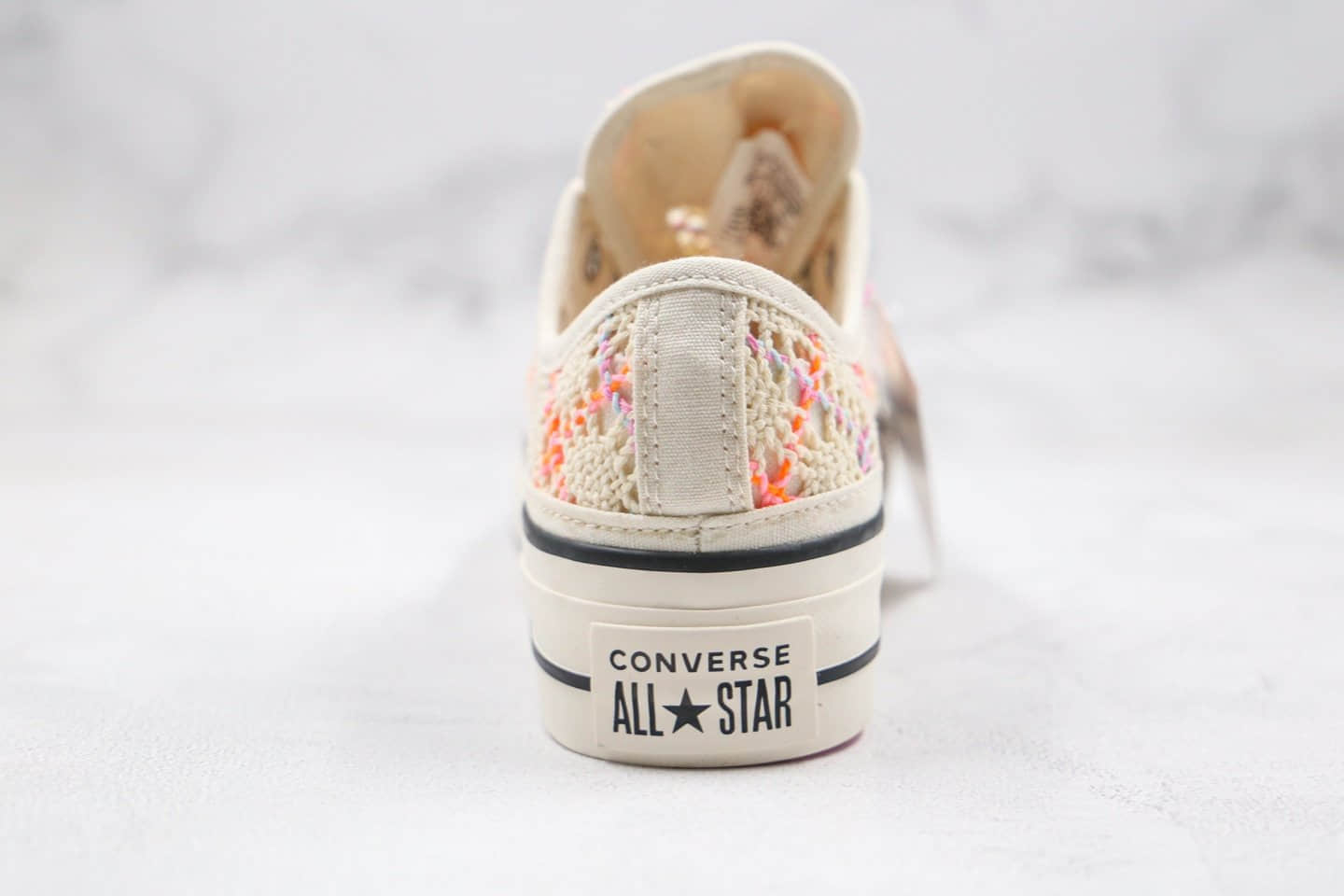 匡威Converse Chuck 70公司级版本低帮镂空厚底松糕鞋编织花配色原楦头纸板打造 货号:568278C