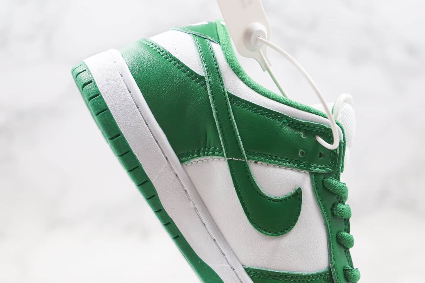 耐克Nike Dunk Low Pro 2020版纯原版本低帮SB DUNK板鞋白绿色内置Zoom气垫原楦头纸板打造 货号:CU1727-102