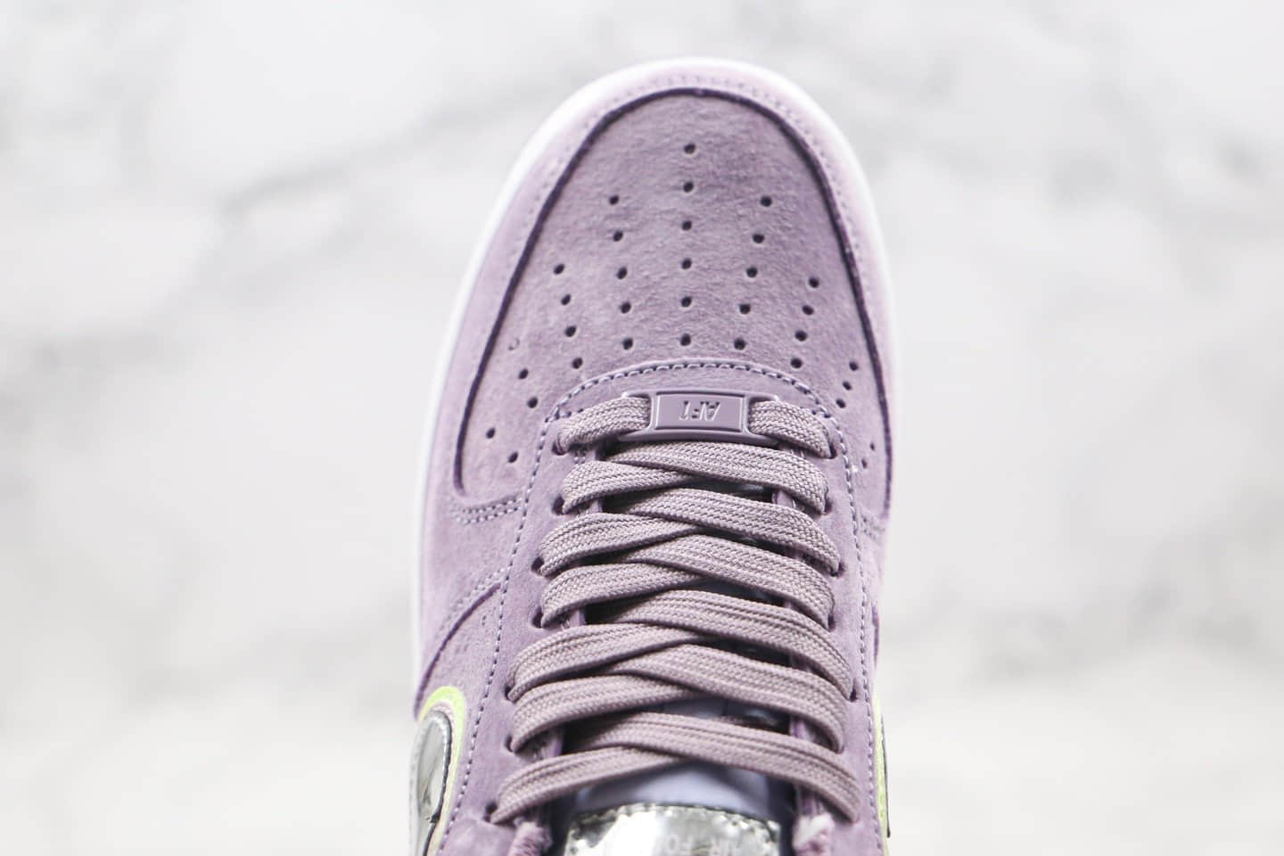 耐克Nike Air Force 1 Low P(Her)spective纯原版本低帮空军一号水晶底长绒麂皮香芋紫色银边勾内置气垫原档案数据开发 货号:CW6013-500