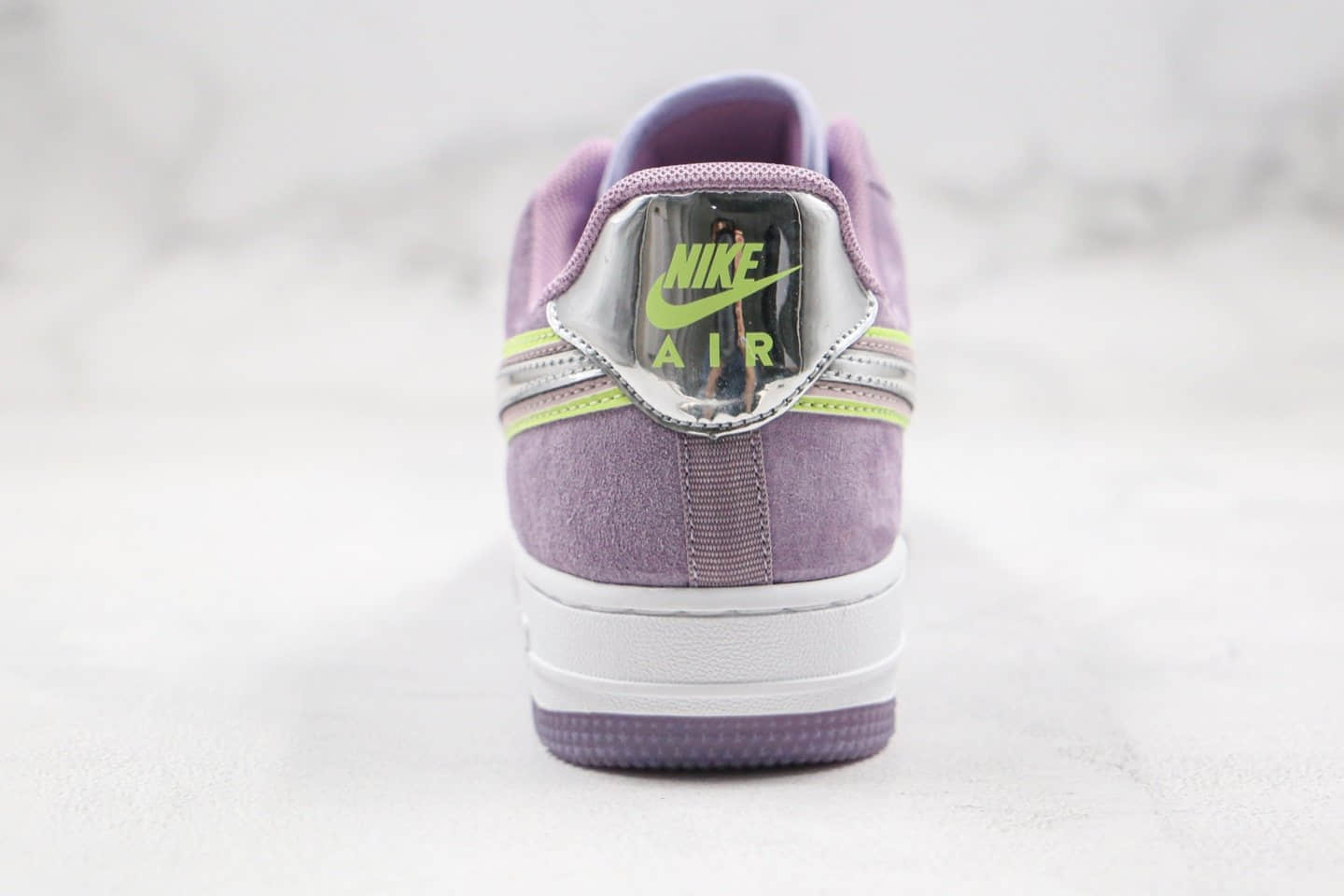 耐克Nike Air Force 1 Low P(Her)spective纯原版本低帮空军一号水晶底长绒麂皮香芋紫色银边勾内置气垫原档案数据开发 货号:CW6013-500