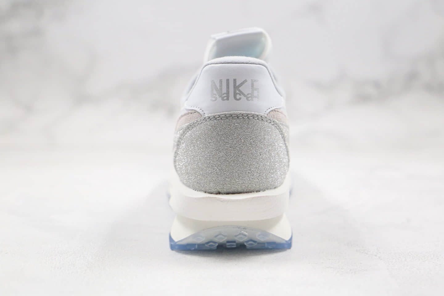 耐克Sacai x Nike LVD Waffle Daybreak纯原版本联名解构华夫跑鞋闪银原装抽屉礼盒 货号:BV5053-100