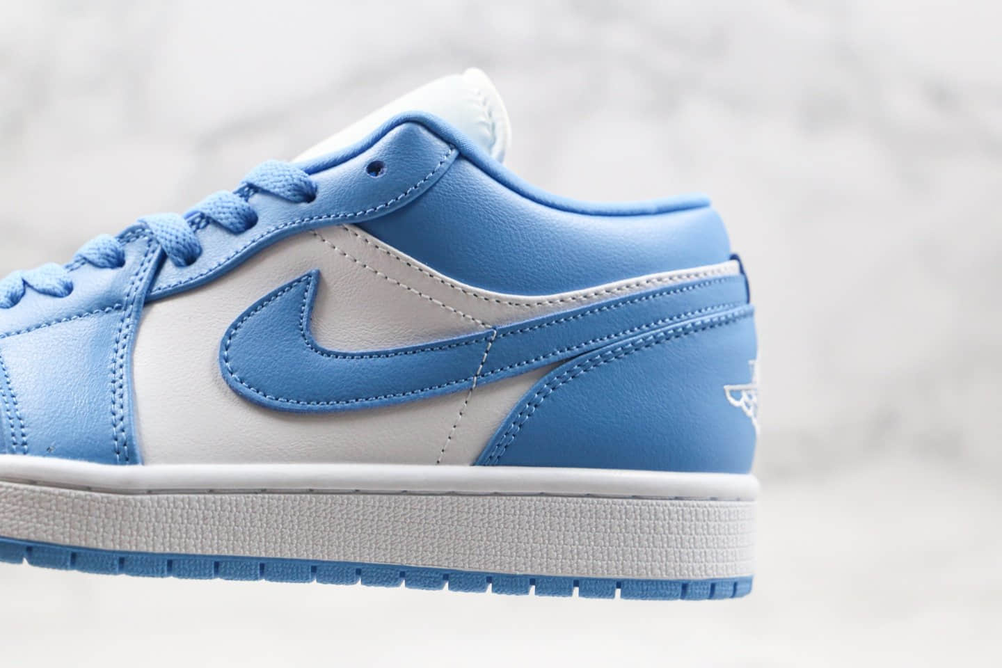 乔丹Air Jordan 1 Low纯原版本低帮AJ1北卡蓝正确鞋面卡色原档案数据开发 货号:AO9944-441