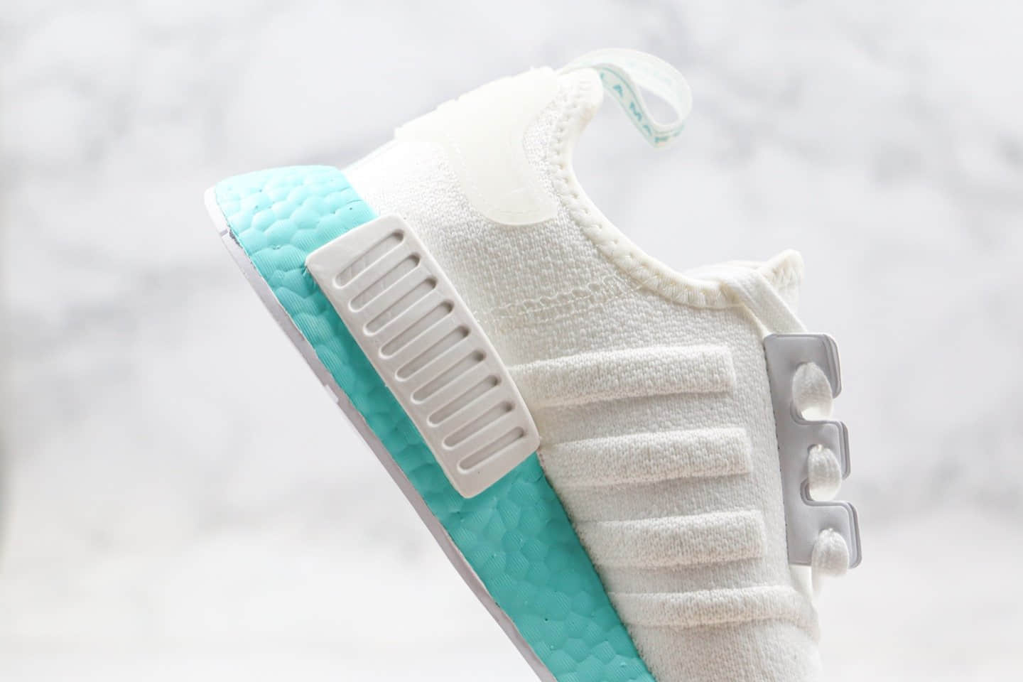 阿迪达斯Adidas NMD_R1纯原版本爆米花跑鞋日文白蓝色原档案数据开发原盒原标 货号:EF4273