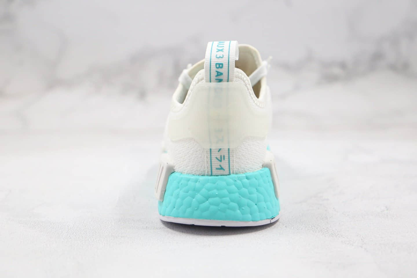 阿迪达斯Adidas NMD_R1纯原版本爆米花跑鞋日文白蓝色原档案数据开发原盒原标 货号:EF4273