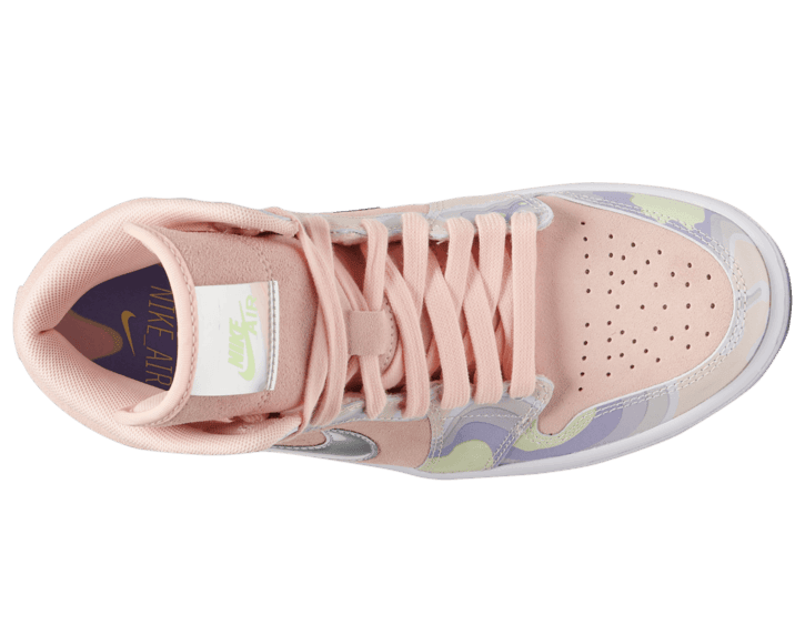 靓丽粉迷彩!全新AJ1 Mid即将登场! 货号:CW6008-600