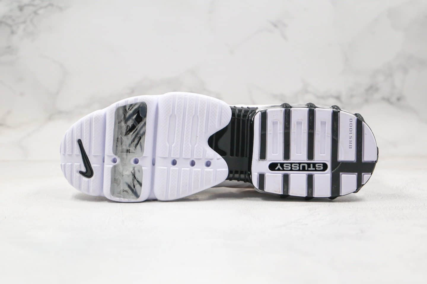 耐克Nike AIR ZooM SPIRIDON CG 2纯原版本斯图西袜子鞋镂空黑白色内置气垫原盒配件 货号:CJ9918-100