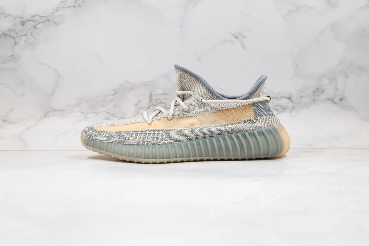 阿迪达斯Adidas YEEZY BOOST 350 V2公司级版本椰子350新灰蓝配色爆米花运动鞋内置真爆米花缓震大底 货号:FZ5421