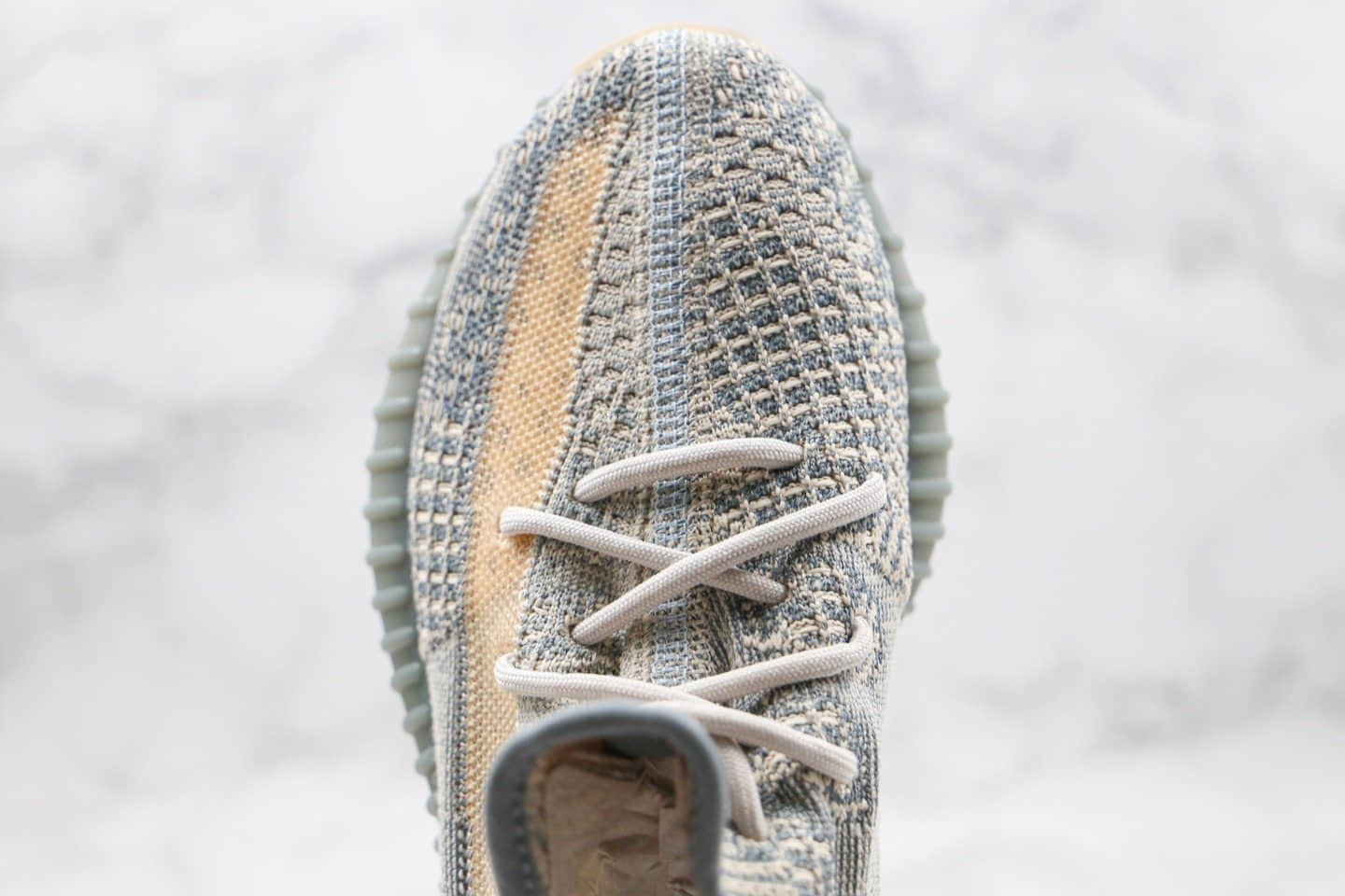 阿迪达斯Adidas YEEZY BOOST 350 V2公司级版本椰子350新灰蓝配色爆米花运动鞋内置真爆米花缓震大底 货号:FZ5421