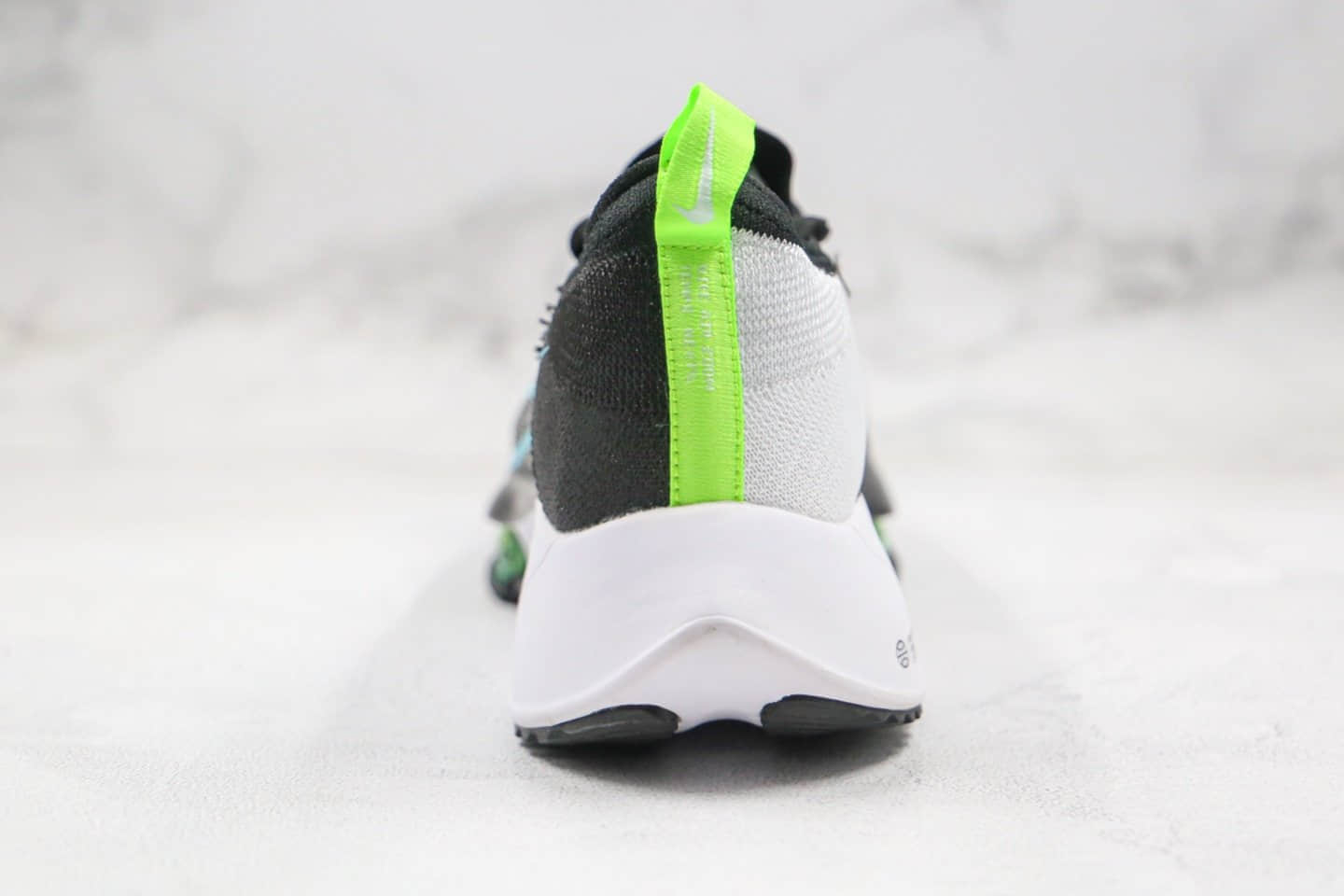 耐克Nike Air Zoom Alphafly NEXT%「破纪录」纯原版本马拉松慢跑鞋黑蓝色内置真碳板气垫支持高强度长跑 货号:CZ1514-002