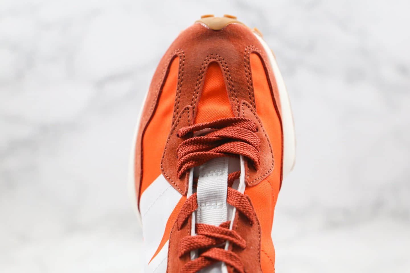 新百伦New Balance 327纯原版本复古慢跑鞋棕橙色原盒原标原档案数据开发 货号:WS327CLA