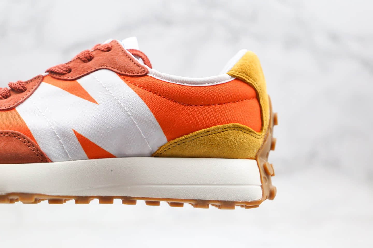 新百伦New Balance 327纯原版本复古慢跑鞋棕橙色原盒原标原档案数据开发 货号:WS327CLA