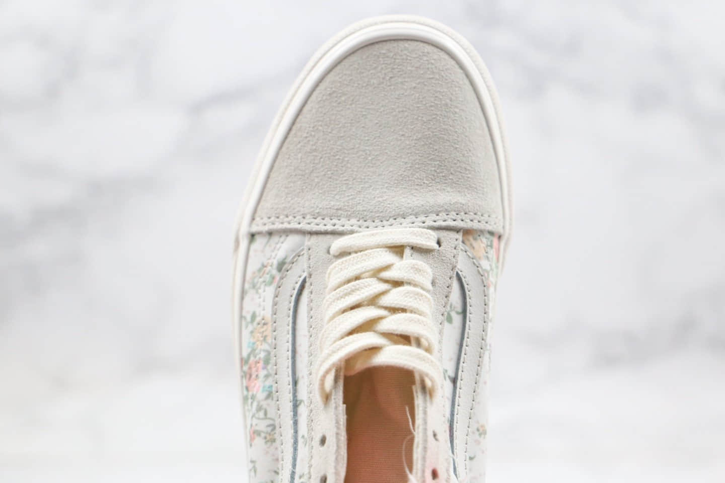 万斯Vans Vintage Old Skool公司级版本低帮2020新款米白色小碎花花卉配色原厂硫化大底内置钢印 货号:8G1VMR
