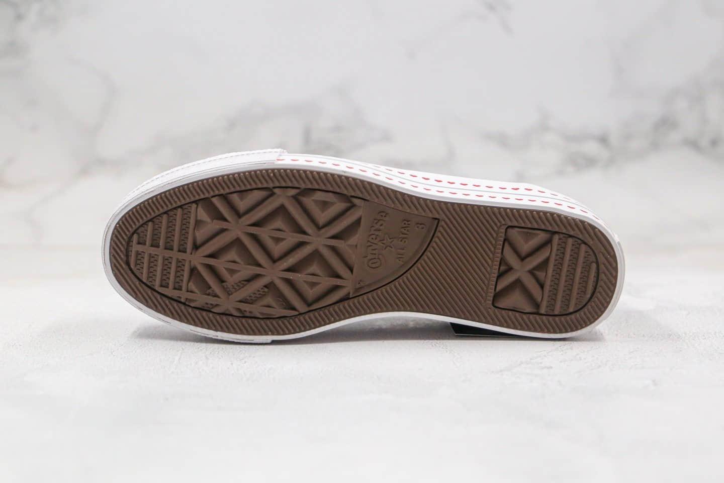 匡威Converse All Star Lift OX公司级版本2020情人节爱心款厚底增高帆布鞋黑白配色原楦开发正确蓝底 货号:567158C