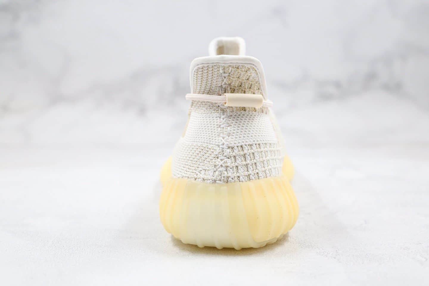 阿迪达斯Adidas Yeezy 350 V2 “Abez”公司级版本椰子350V2新氧化天使奶油淡黄色原织面 货号:FZ5246