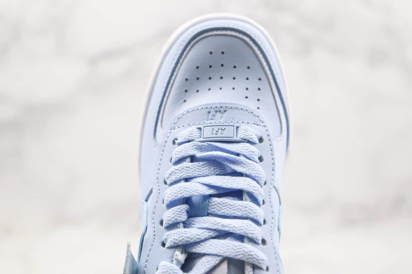 耐克Nike Air Force 1 Shadow纯原版本空军一号增高板鞋浅蓝色区别市面通货 货号:CV3020-400