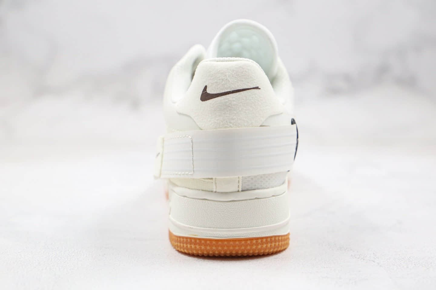 耐克Nike Air Force 1-TYPE1 N.354纯原版本低帮空军一号解构米白拼接配色内置气垫原盒原标 货号：CJ1281-100