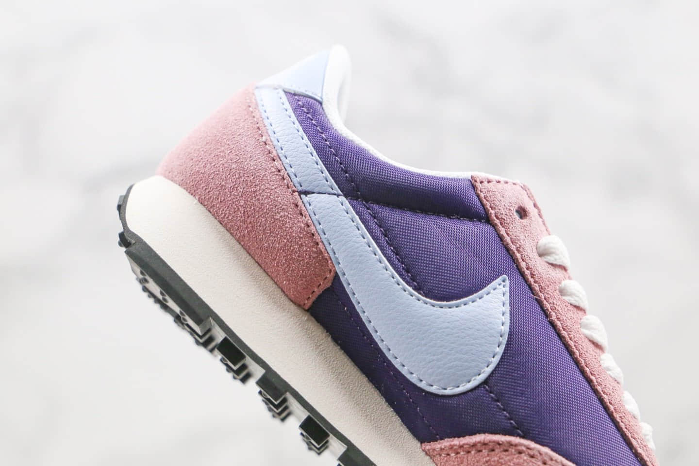 耐克Nike Wmns Daybreak公司级版本破晓系列系华夫跑鞋脏粉蓝紫色原楦开发 货号:CV2179-545