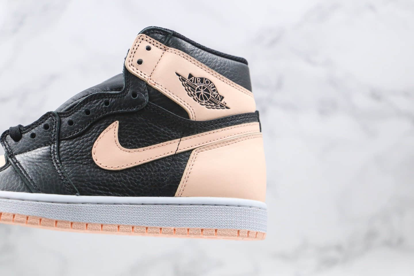 乔丹Air Jordan 1 High OG“Crimson Tint”(GS)公司级版本AJ1黑粉脚趾原楦开发后跟完美定型 货号:575441-081