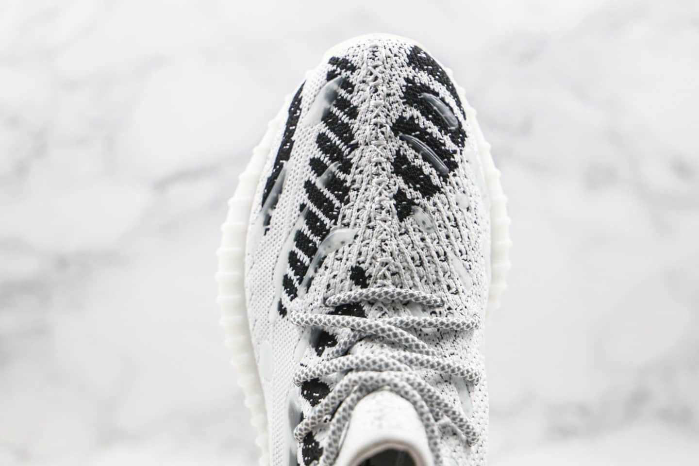 阿迪达斯Adidas Yeezy 350 V3 white water drop纯原版本椰子350V3新斑马水滴夜光天使内置真爆米花缓震大底 货号:FC9212