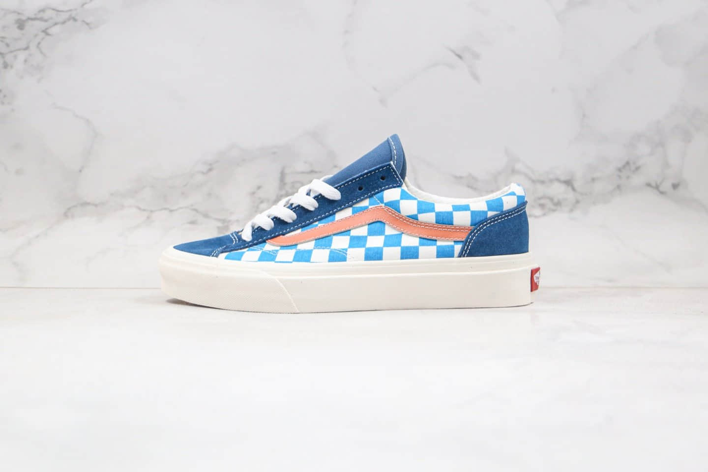 万斯Vans Style 36 SF公司级版本小头棋盘格子蓝粉色原厂硫化大底原盒原标 型号:AS47