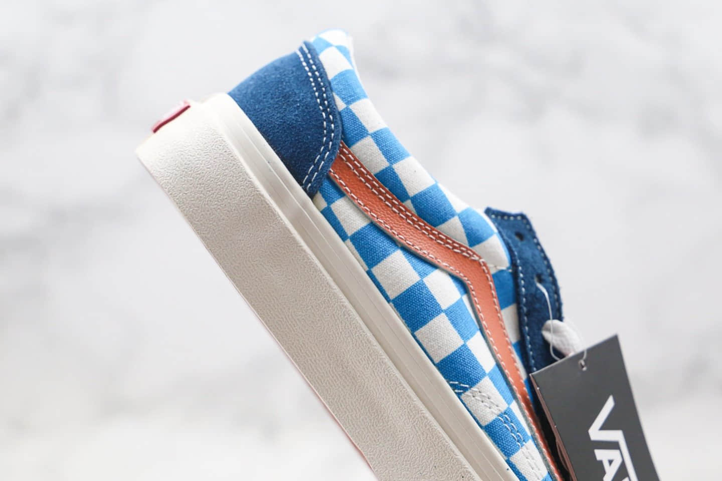 万斯Vans Style 36 SF公司级版本小头棋盘格子蓝粉色原厂硫化大底原盒原标 型号:AS47