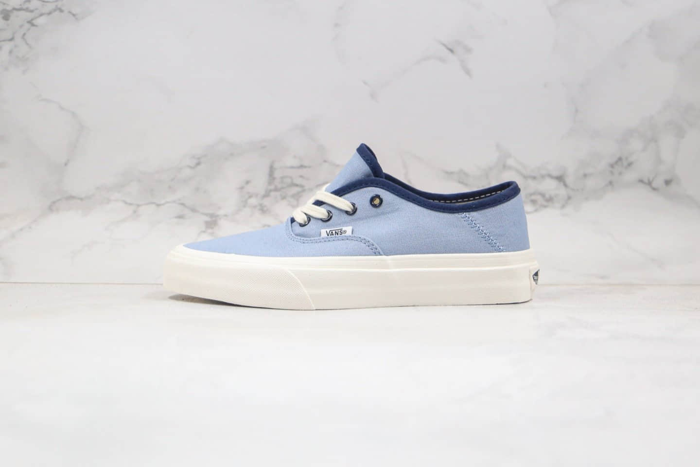 万斯Vans Pilgrim Surf + Supply公司级版本安娜海姆环保配色滨海蓝色低帮硫化板鞋原盒原标原楦头纸板打造 货号:LC133