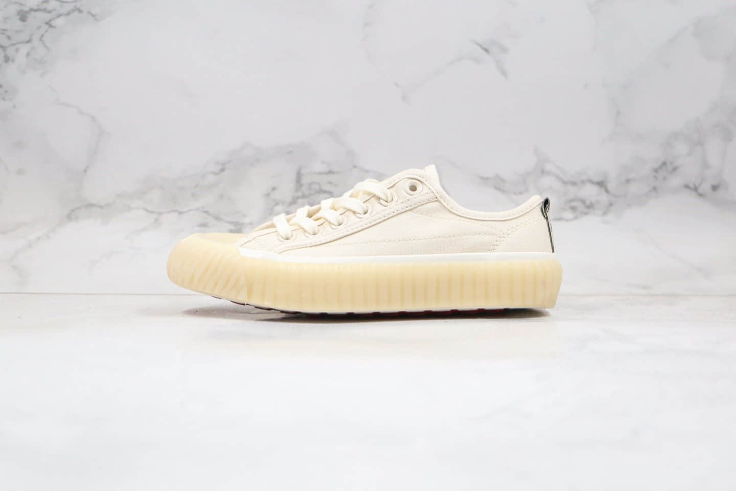 卡帕Kappa Banda纯原版本黄子韬同款低帮冰淇淋米白色饼干鞋原鞋开模一比一打造 货号:K0AW5VS18