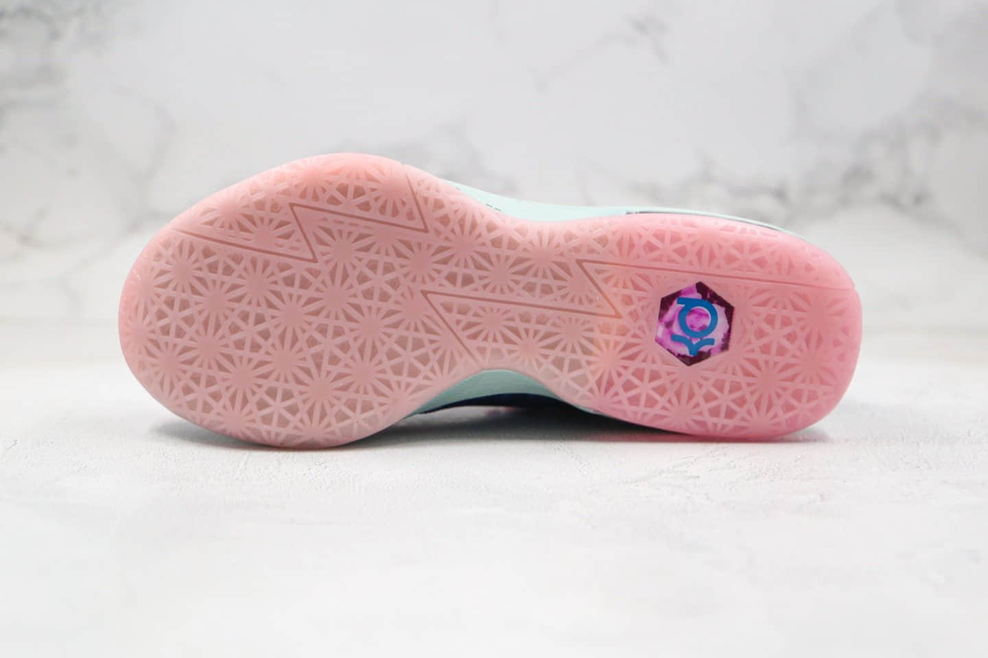 耐克Nike Zoom KD VI EP SJX纯原版本杜兰特6代实战篮球鞋蓝粉色花卉配色内置气垫支持实战 货号:618216-600